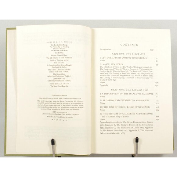 J.R.R. Tolkien Unfinished Tales of Numenor and Middle Earth 1st American Edition - Picture 5 of 9